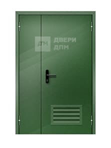 Дверь противопожарная полуторостворчатая с решеткой EI-90 ДМП ДП-099
